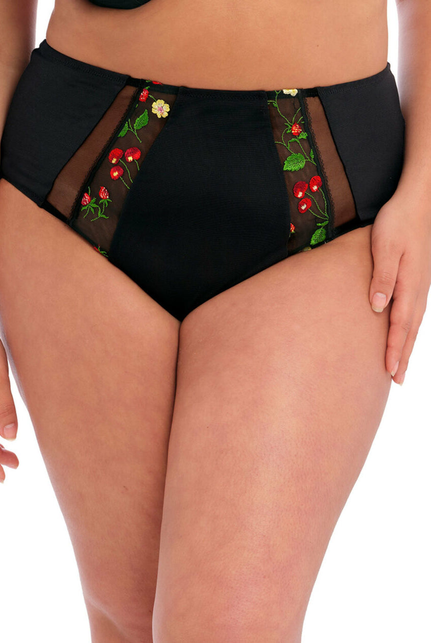Close up of Elomi Samira Black Full Brief