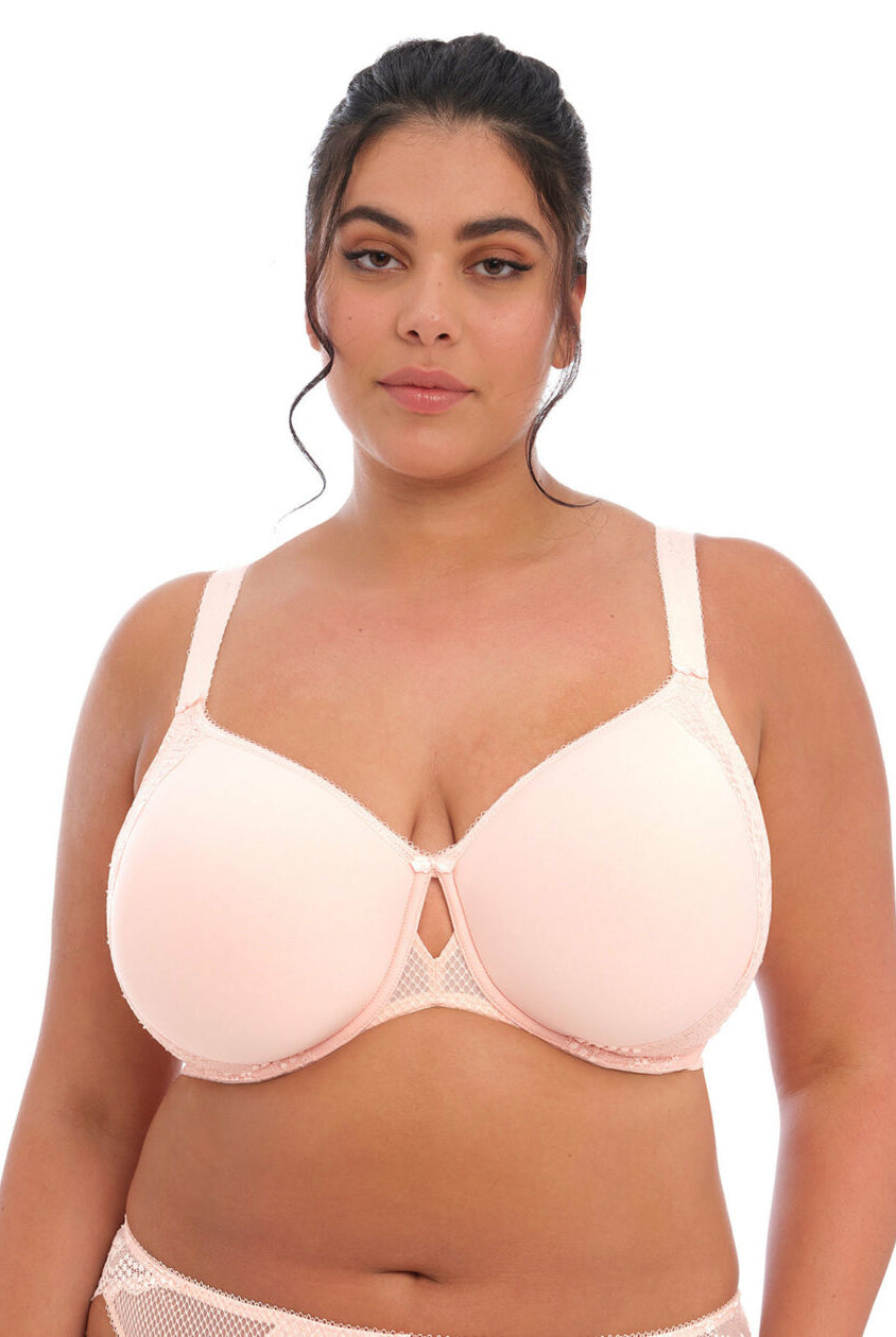 Close up of Elomi Charley Moulded Bra in Ballet Pink El8483