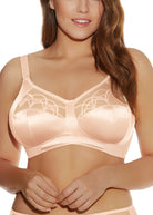 Close up of Elomi's Cate Wire free Bra in Latte EL433LAE