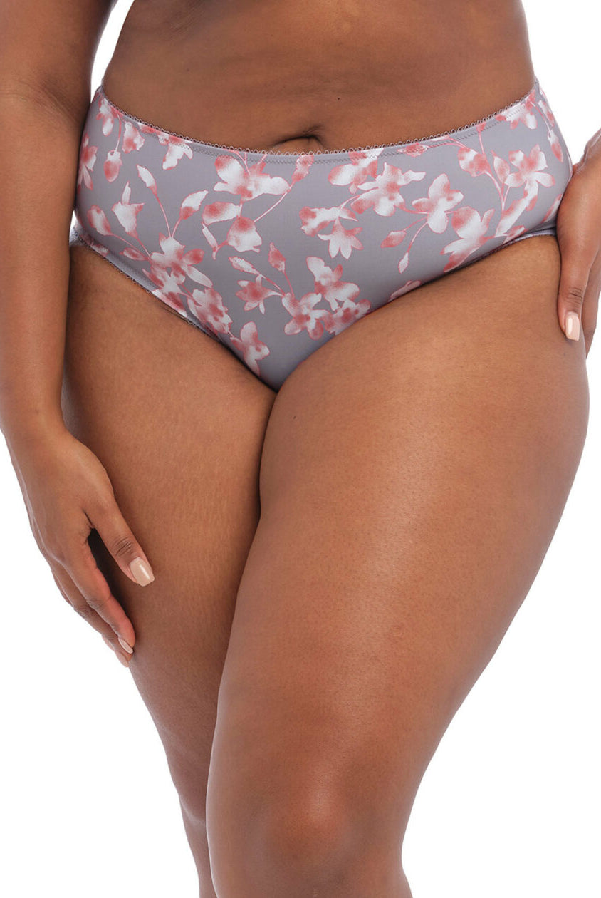 Close up of Kalya full brief in Grey Blossom