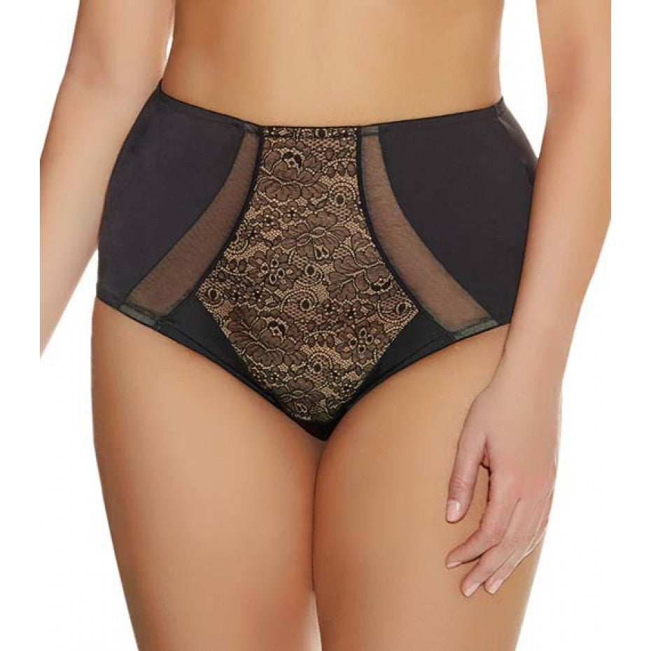 elomi-raquel-brief-black-lace-print