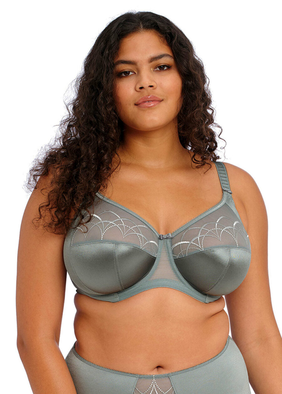 Close up of Elomi Cate underwire bra in willow