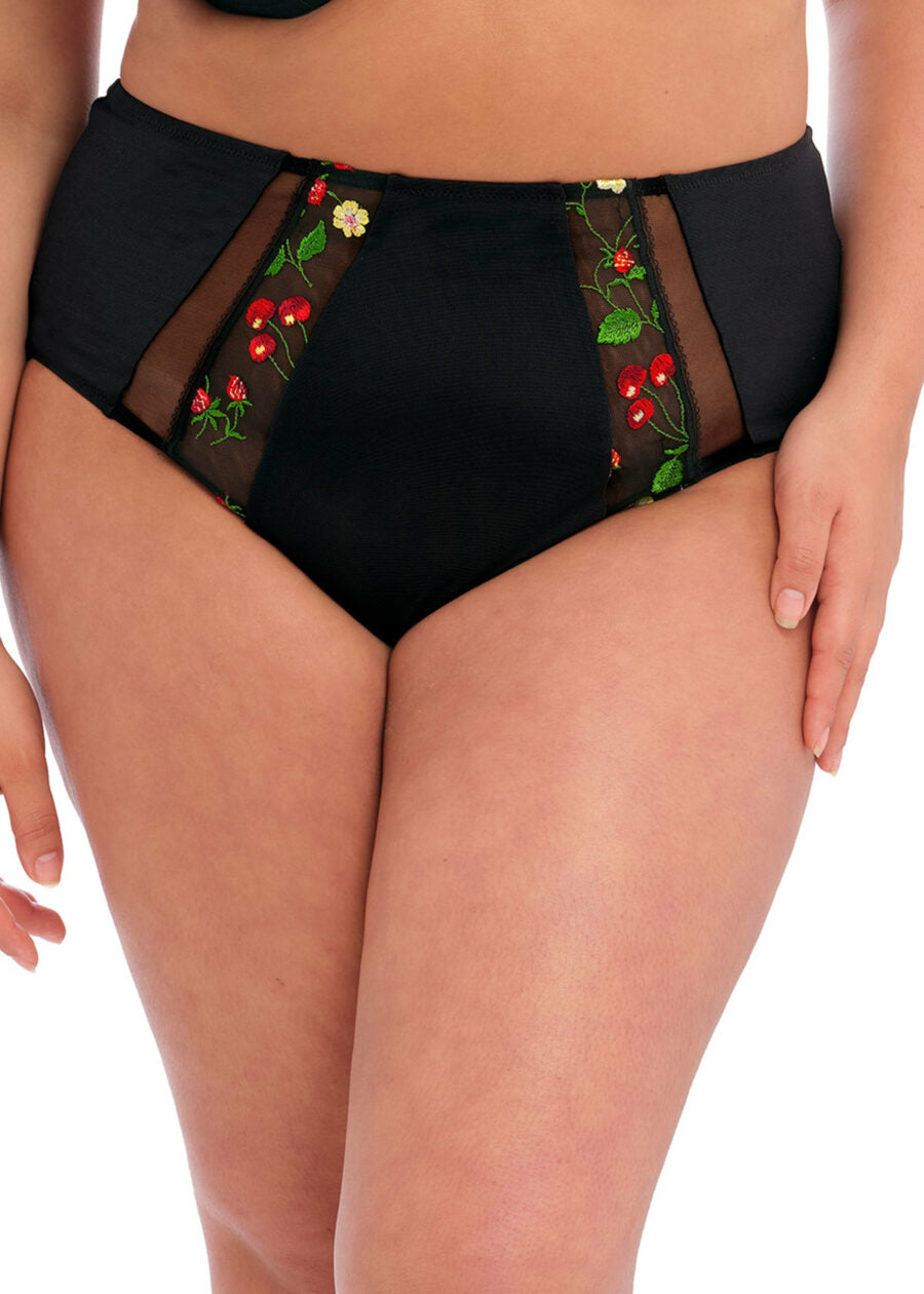 Close up of Elomi Samira Black Full Brief