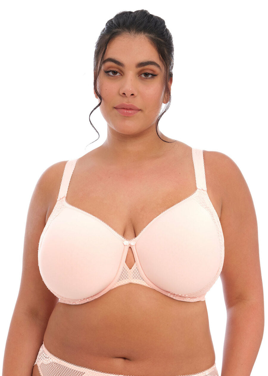 Close up of Elomi Charley Moulded Bra in Ballet Pink El8483