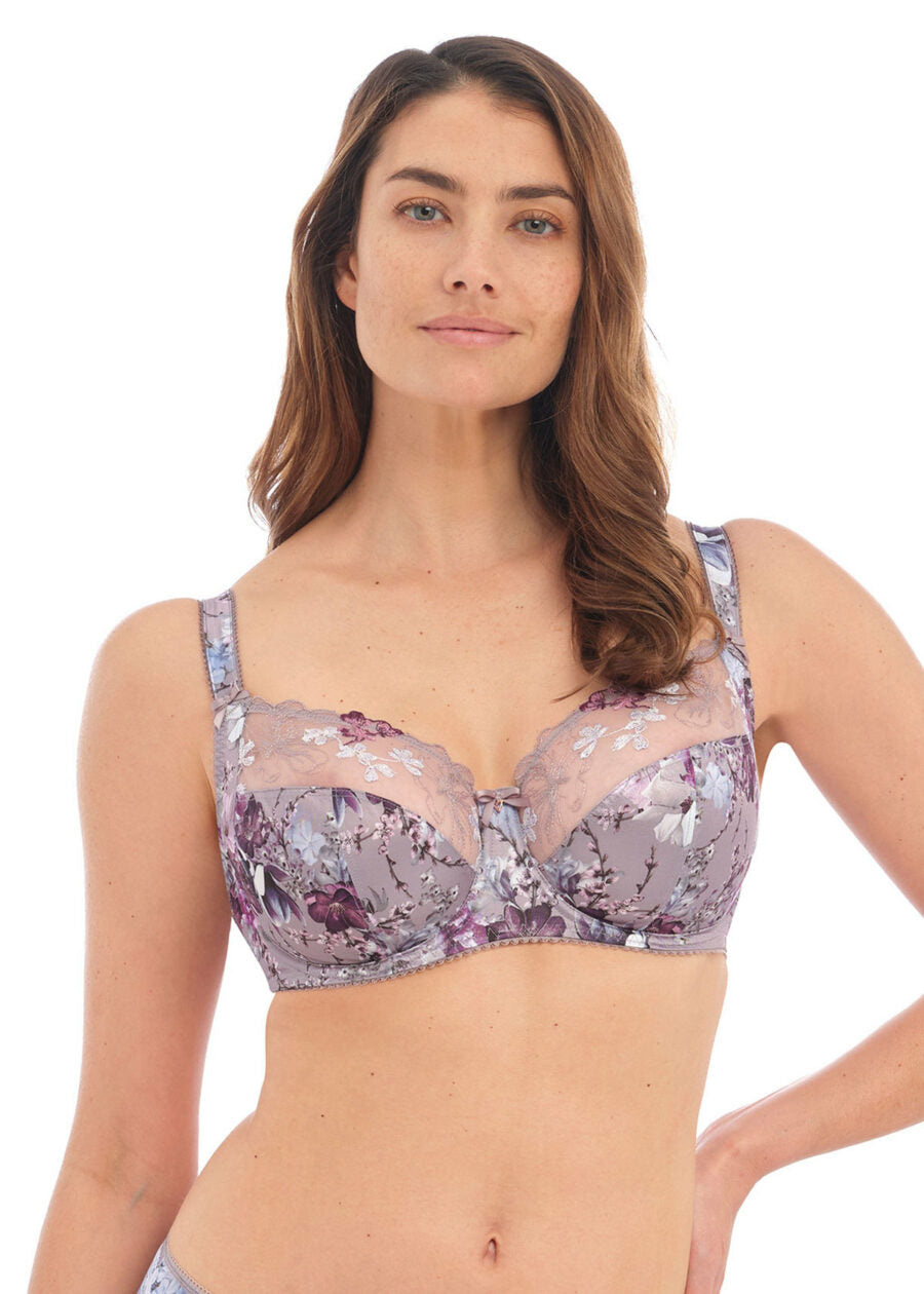 Close up of Fantasie's Ellyn Underwire Side Support Bra in Vintage Blossom