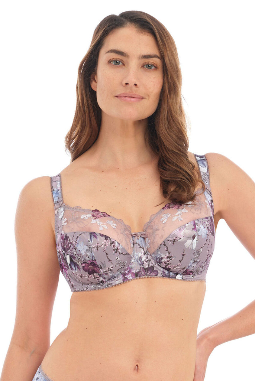 Close up of Fantasie's Ellyn Underwire Side Support Bra in Vintage Blossom