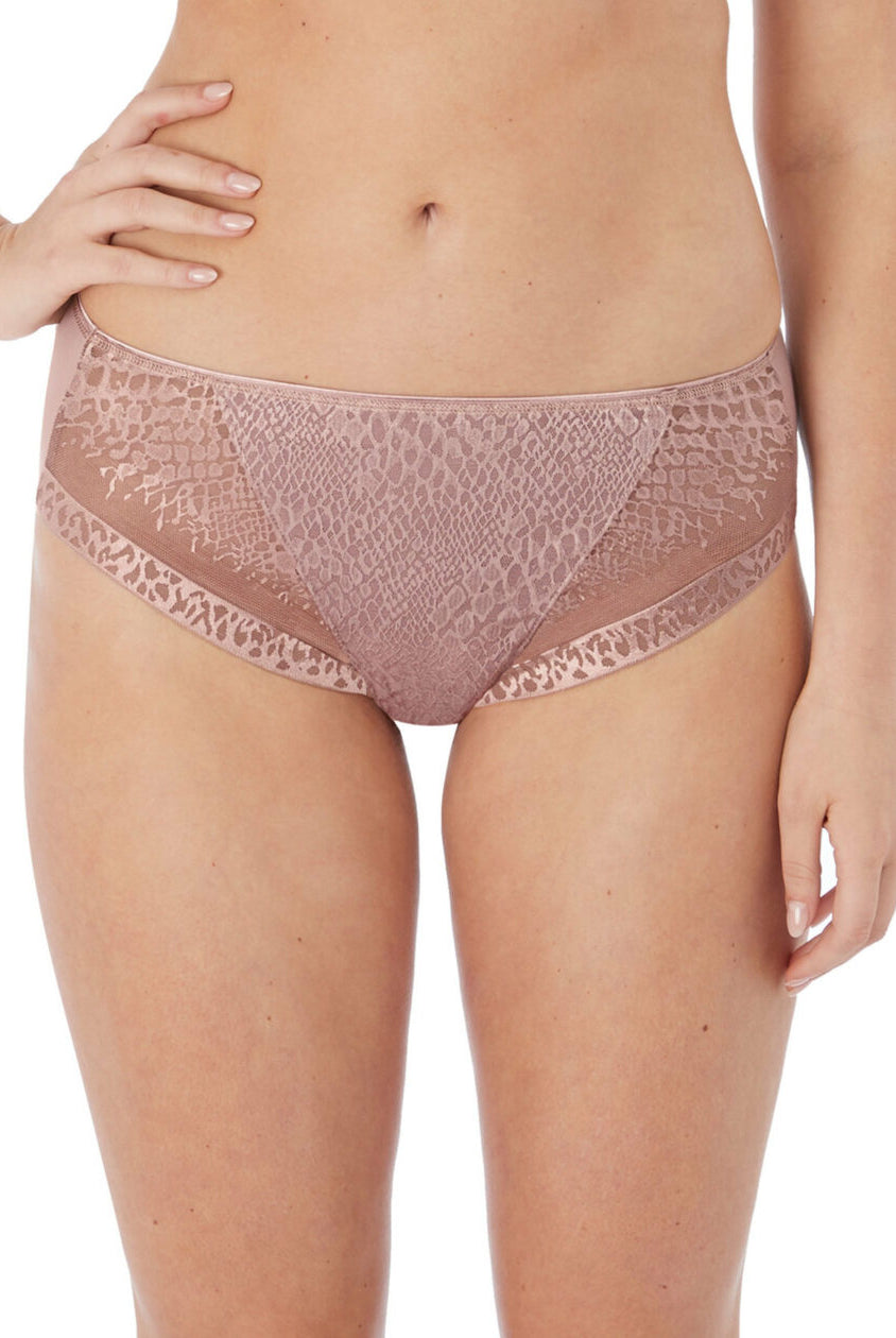 Front view of Fantasie's Envisage Brief in Taupe Style number FL6915-TAE