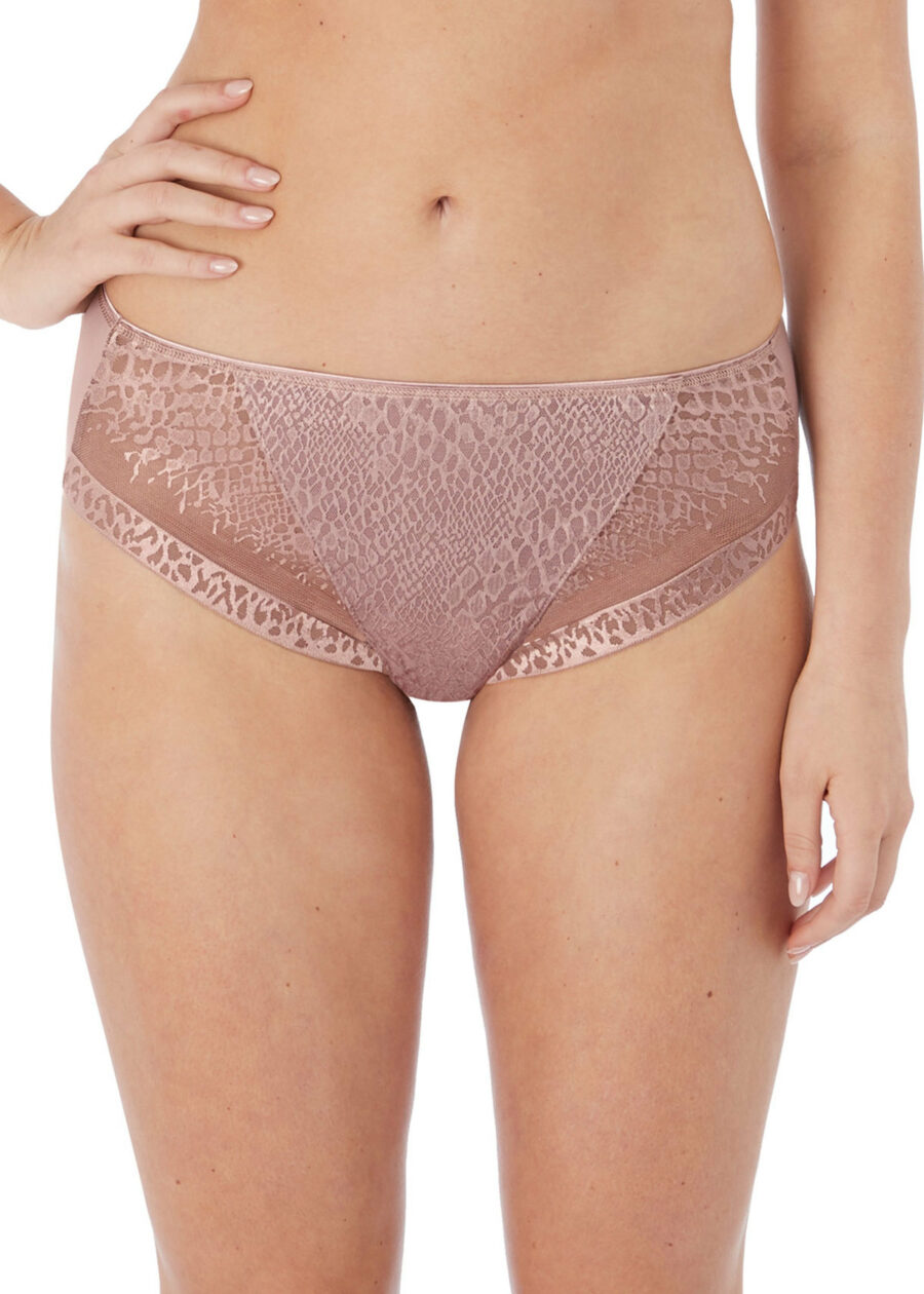 Front view of Fantasie's Envisage Brief in Taupe Style number FL6915-TAE