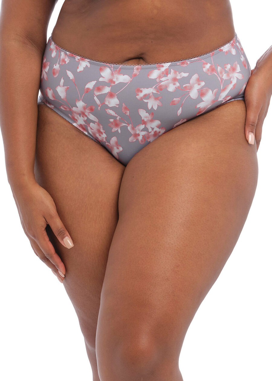 Close up of Kalya full brief in Grey Blossom