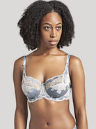 Close up of Panache Clara Underwire Bra in Crystal Blue 7255_940_4