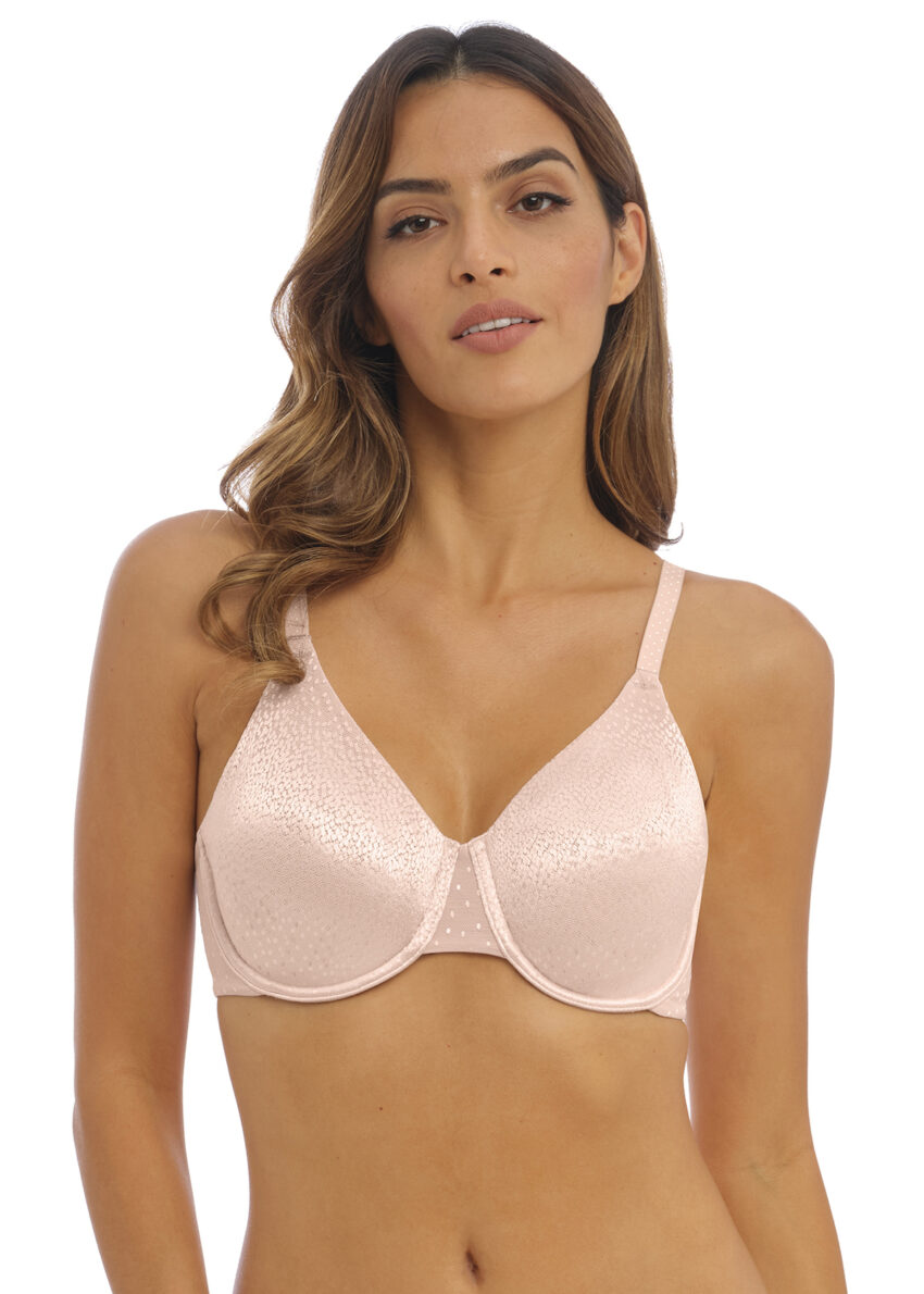 Closeup of Wacoal Back Appeal Underwire bra in Rose Dust